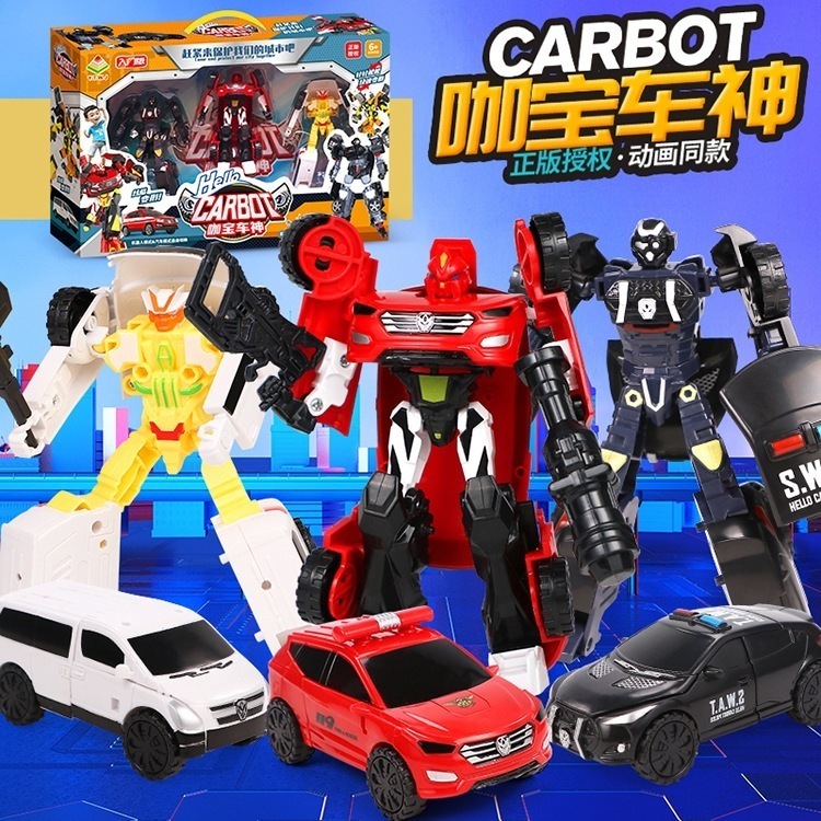 カバオ チェシェン変形カーロボット男の子変形おもちゃの車子供へのギフト