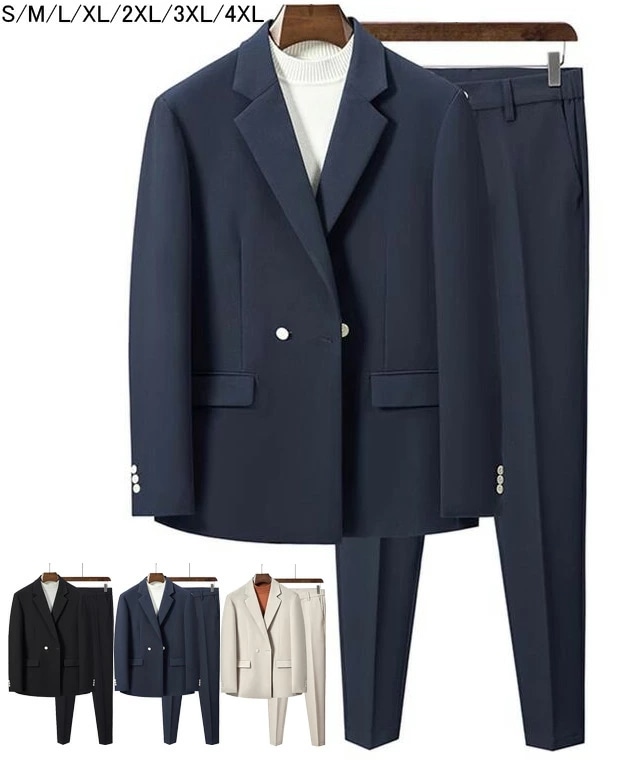 カジュアルスーツ 紳士服 ビジネススーツ 韓国風 シングルスーツ スーツセット ゆったり スリムスーツ 春秋 メンズ スーツ 入学 卒業 入社式 メンズスーツ フォーマルスーツ パーティ 披露宴 通勤