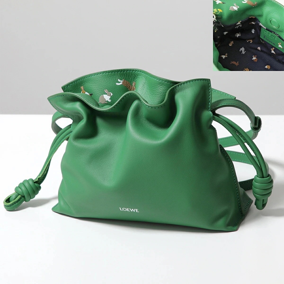 LOEWE × Suna Fujita ロエベ スナ・フジタ コラボ ショルダーバッグ FLAMENCO CLUTCH MINI A411FC2X93 レディース レザー 鞄 4748/TROPIC
