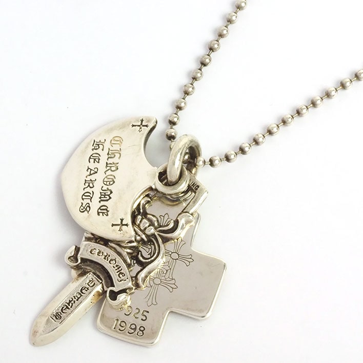 クロムハーツ ３トリンケッツ＆ボールチェーン シルバー925 【ネックレス】