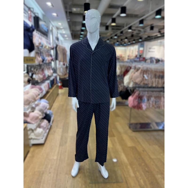 [坡州店] [] ポリ超軽量ストライプ男性パジャマ NB [VPA4460M]