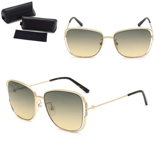 サングラス BY0087-D/S 28B 57 サングラス ノーズパッド UVカット メンズ レディース ユニセックス ゴールド グレーブラウングラデーション