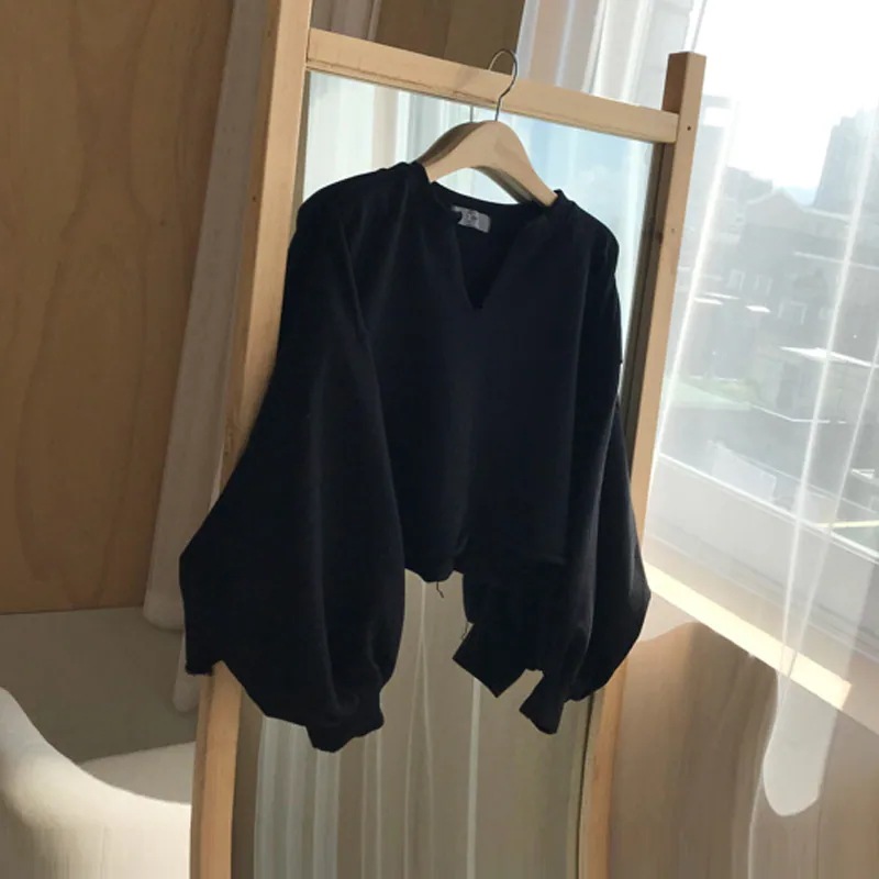 3color レディース トップス トレーナー スウェット セーター ショート丈 プルオーバー