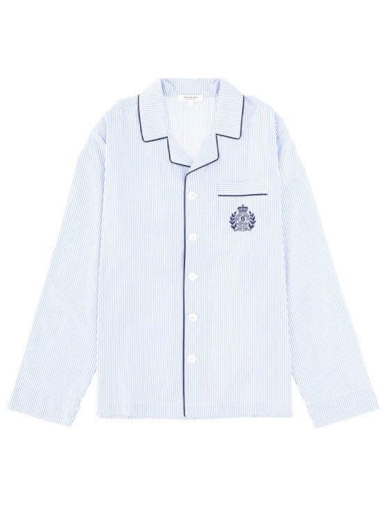 SPORTY & RICH Men Shirts SI02164243ST02 BLUESTRIPE