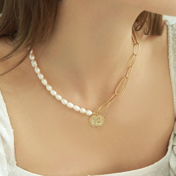 【ENGBROX】kelly coin necklace_mix〜SHINee&BLACKPINK着用 さらに100円引き◇EngBrox◇kelly coin necklace BLACKPINK着用