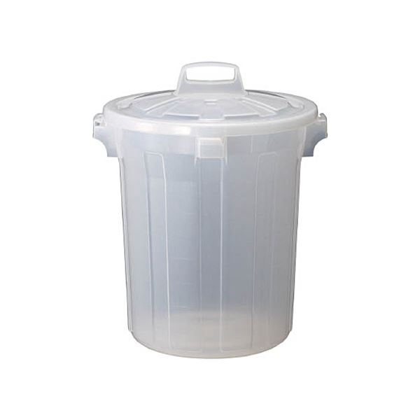 （まとめ）TRUSCO 半透明 PPペール丸型 本体45L TPTM-45 1個（フタ別売）[x2]