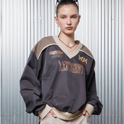 80s DeLONG 水色 HUSKIES 犬刺繍 セーラーカラー　スタジャン 80s DeLONG 水色 HUSKIES 犬刺繍 セーラーカラー スタジャン