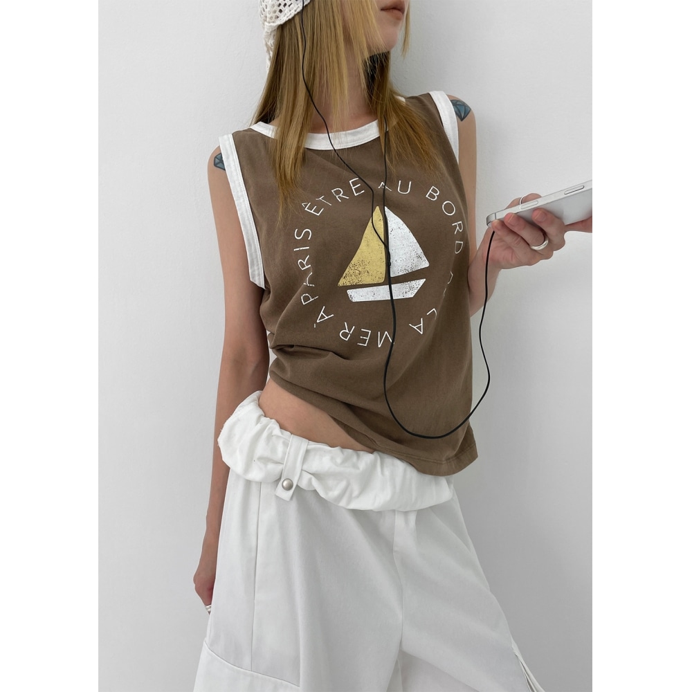 ブラックアップラペルカラープリントサマーナシ