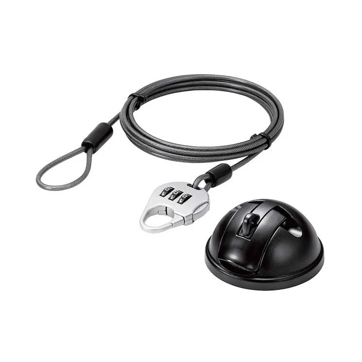 法人向け簡易ﾊﾟｯｹｰｼﾞ タブレット吸盤式セキュリティワイヤー 汎用 esl-q