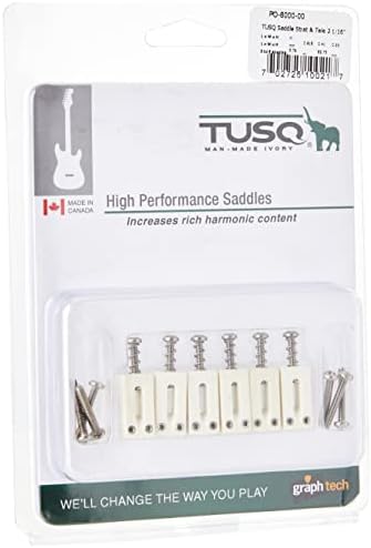 GRAPHTECH グラフテック ナローピッチストラト/6WAYサドルテレキャスギター用サドルセット PQ-8000-00 アイボリー