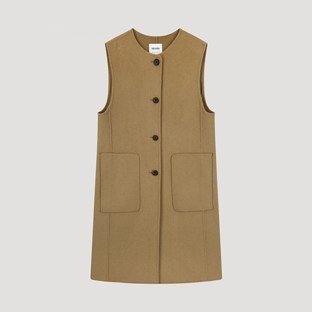 (シーズミス) ウールブレンドハンドメイドベスト_SWHVTO42050_CA