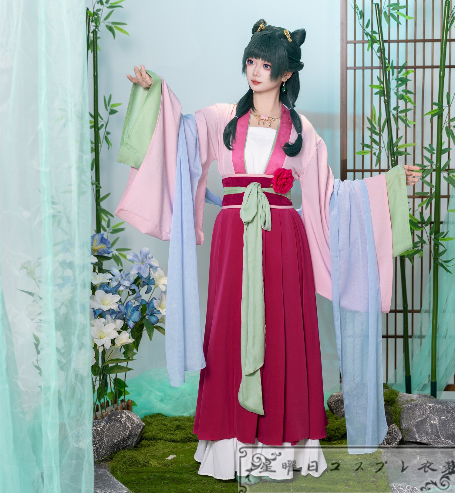 在庫品 薬屋のひとりごと 猫猫 マオマオ 園遊会 コスプレ衣装 コスチューム 8,873円