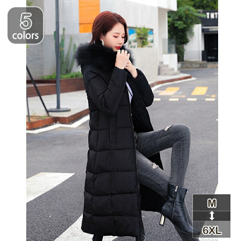 クーポン コート レディース ロング ダウンコート フード 軽量 ダウンジャケット ベンチコート 膝下 秋冬 防寒 防風 コート ファー付き フード ロングコート 暖かい コート 中綿 ジャケット 厚