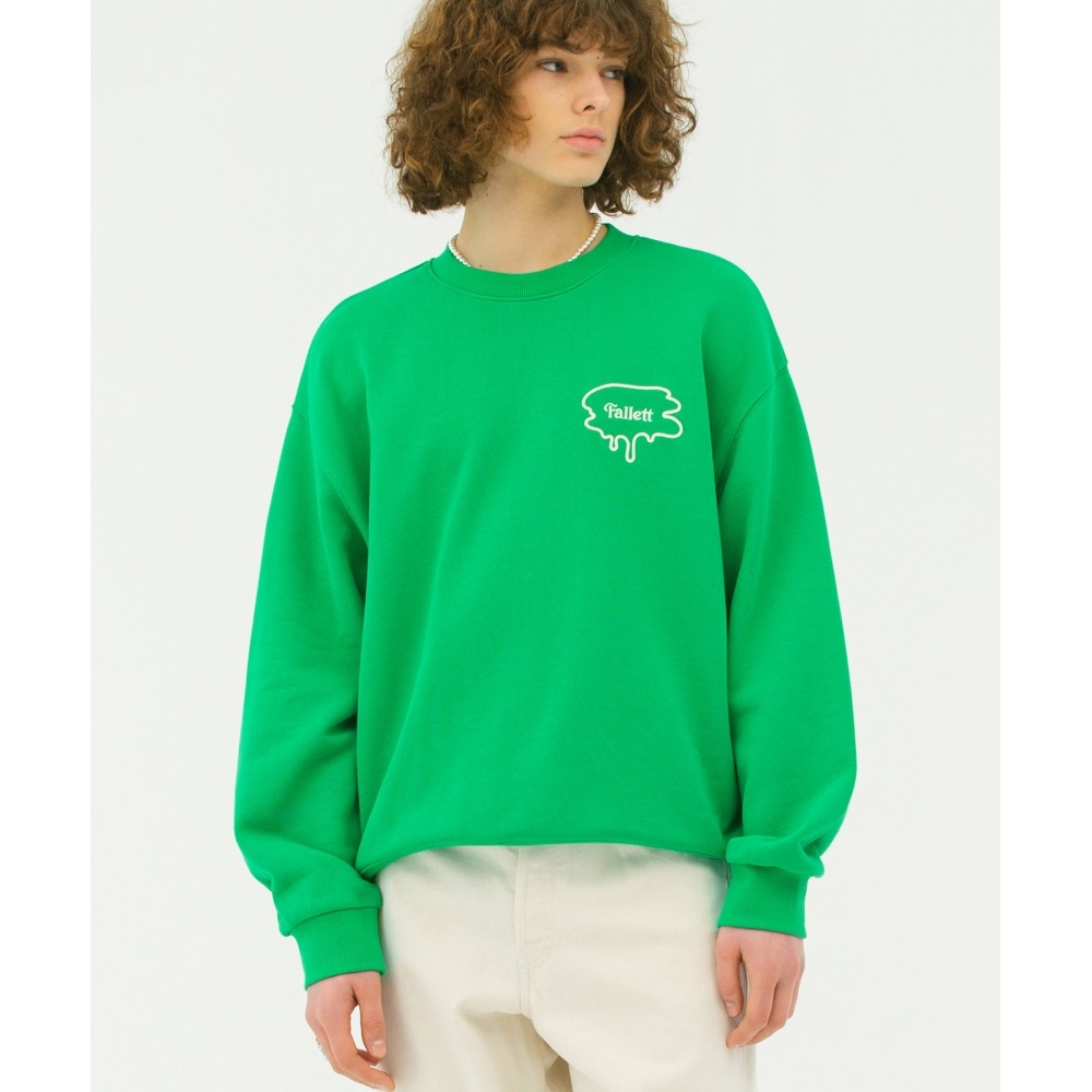 FALLETTブラシロゴマンツーマンビビッドグリーン