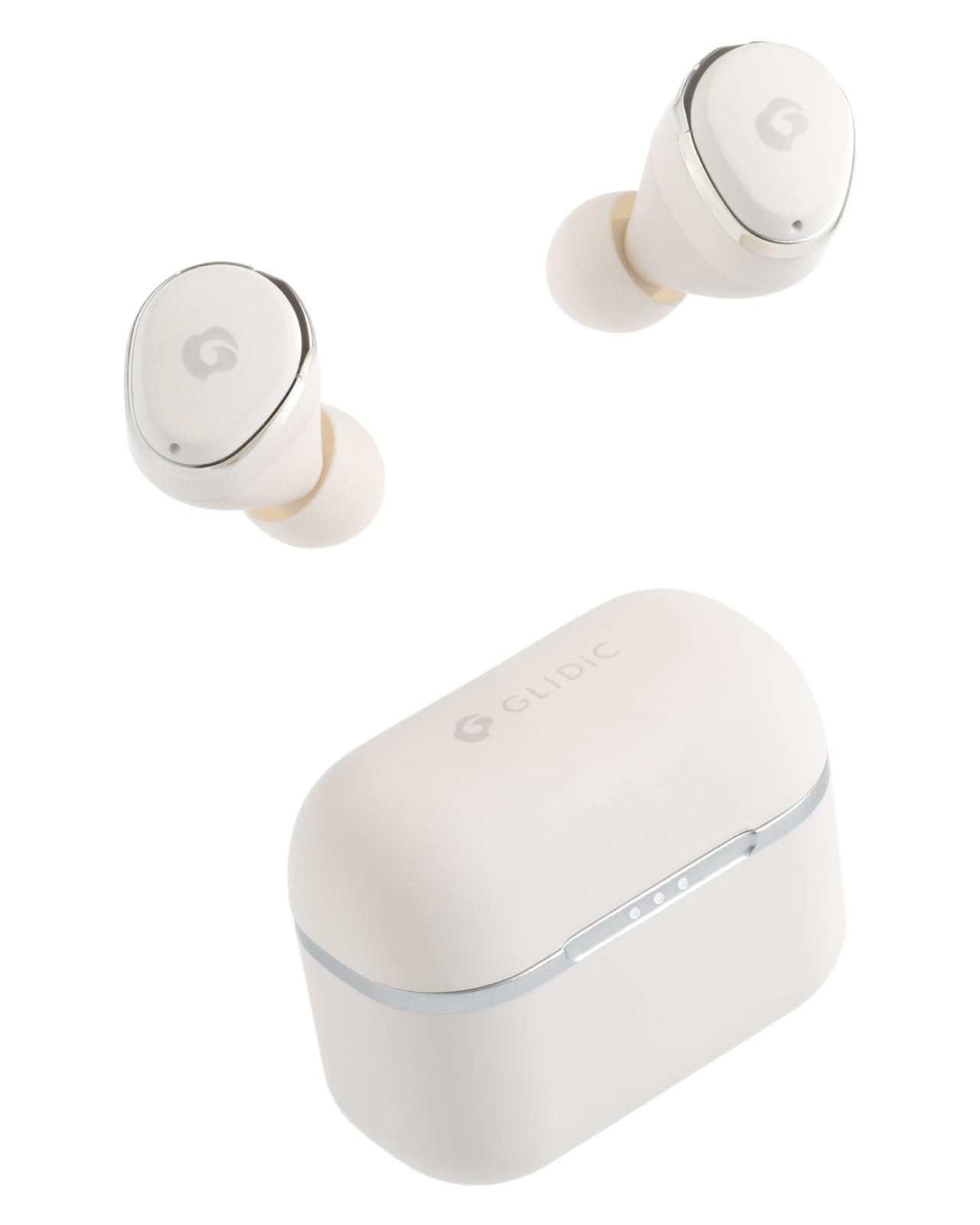 GLIDiC TW-4000s /SIMPLE STYLE ホワイト(ワイヤレスイヤホン Bluetooth 5.2)【イヤホンを探すTile機能/カナルワークス監修 極上のフィット感 / IPX4防