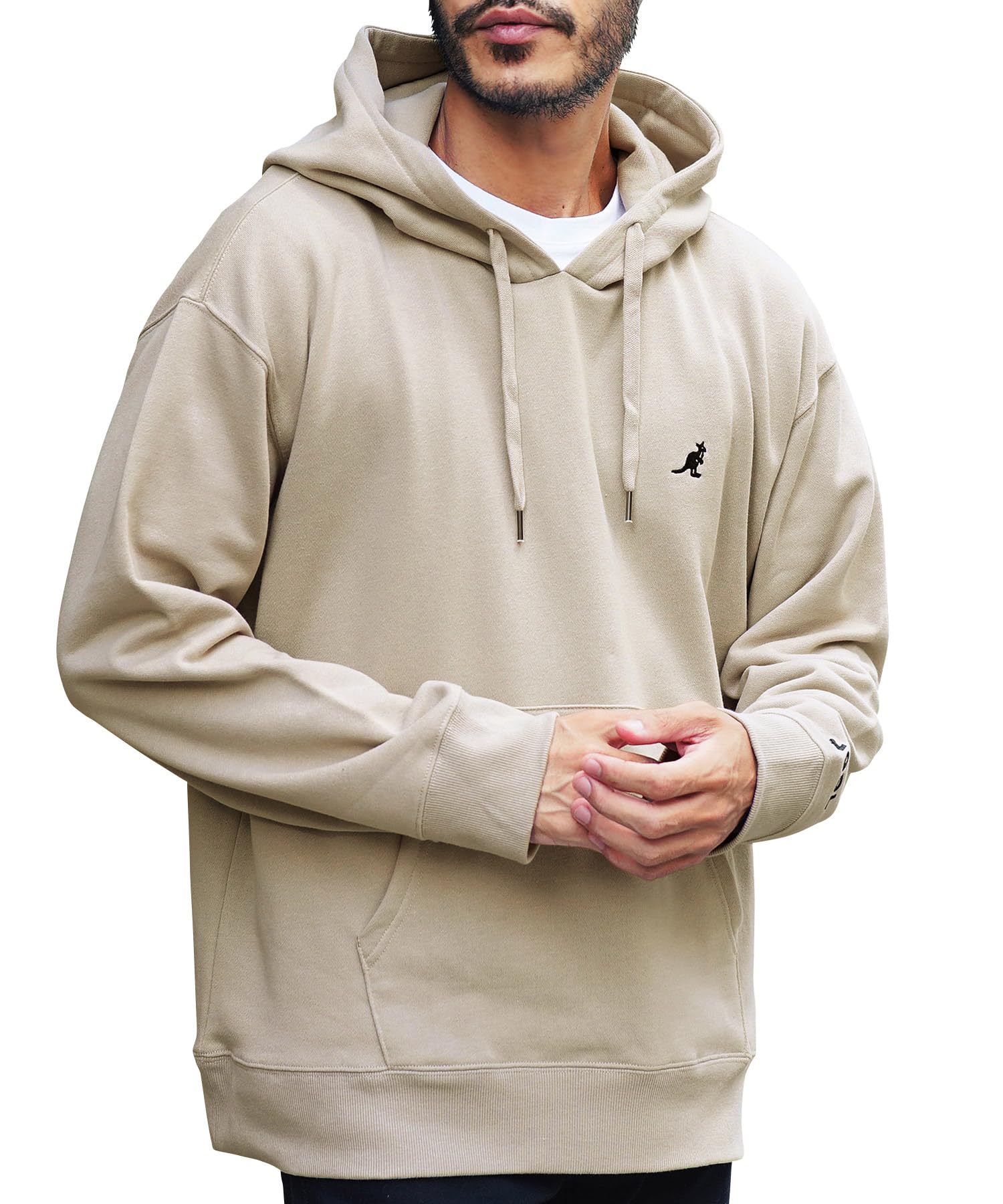 [カンゴール] 別注裏毛パーカー メンズ レディース ユニセックス プルオーバーパーカー スウェット 長袖 フーディ オーバーサイズ ゆったり ビッグシルエット ワンポイント ブランド ロゴ 秋服