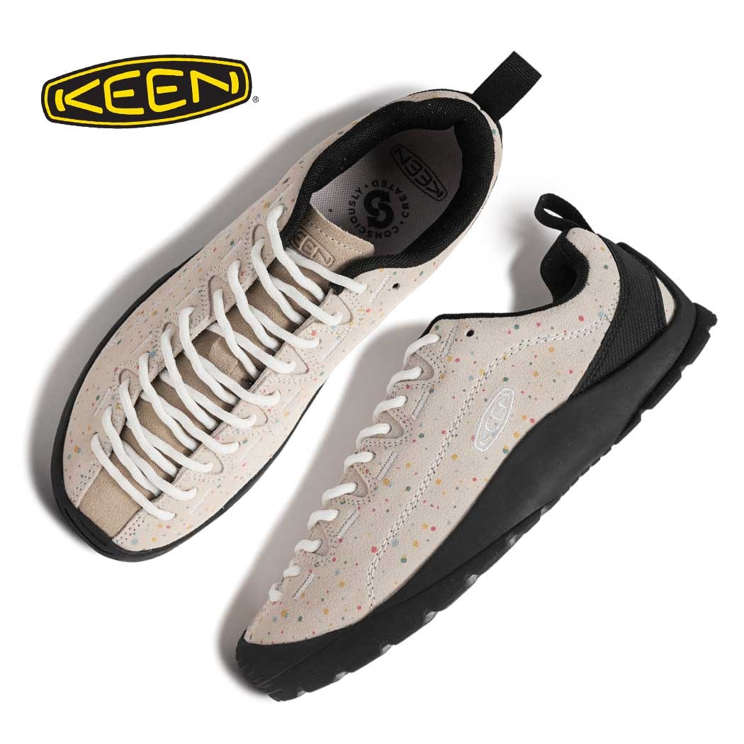 KEEN キーン ウィメンズ ジャスパー スニーカー WOMEN JASPER BIRCH MLT ( ベージュ スエード アウトドア レジャー ハイキング 旅行 レディース 1032128 )