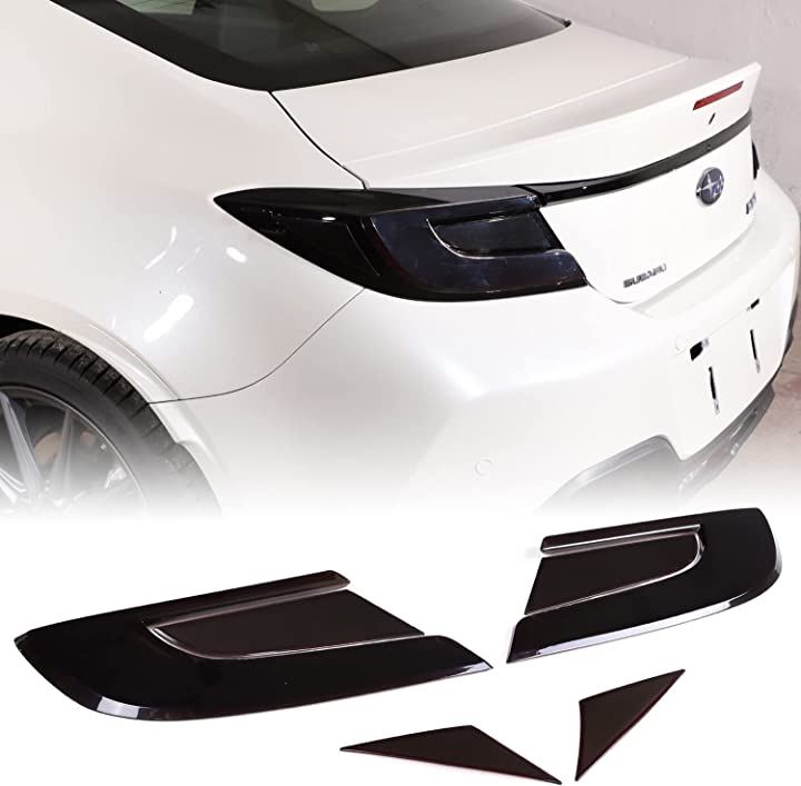 互換品ABSカーリアランプスモーキーカラーテールランプシェードスバルBRZ 2022適合 シェードバックライトプロテクション6点