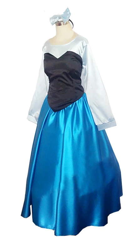 人魚姫 アリエル ブルー プリンセスドレス コスプレ衣装 大人 ドレス ワンピース 人魚姫 コスプレ衣装 ハロウィン 衣装 コスプレ クリスマス 文化祭 学園祭 仮装