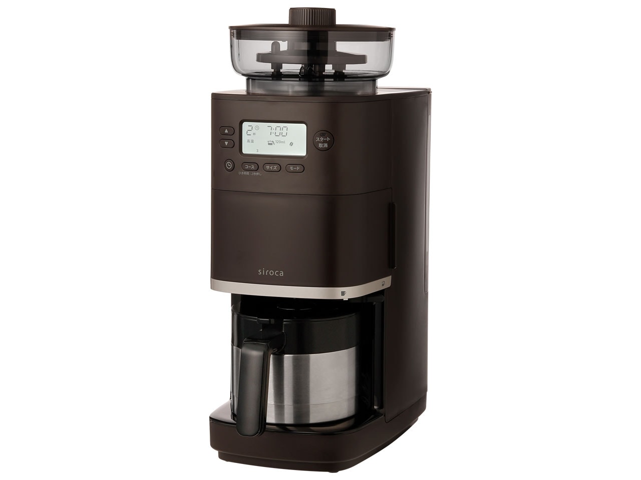 新品 コーン式全自動コーヒーメーカー カフェばこPRO SC-C271(TD) [ダークブラウン/茶] siroca シロカ 国内版 本体 4589919838011 23,658円