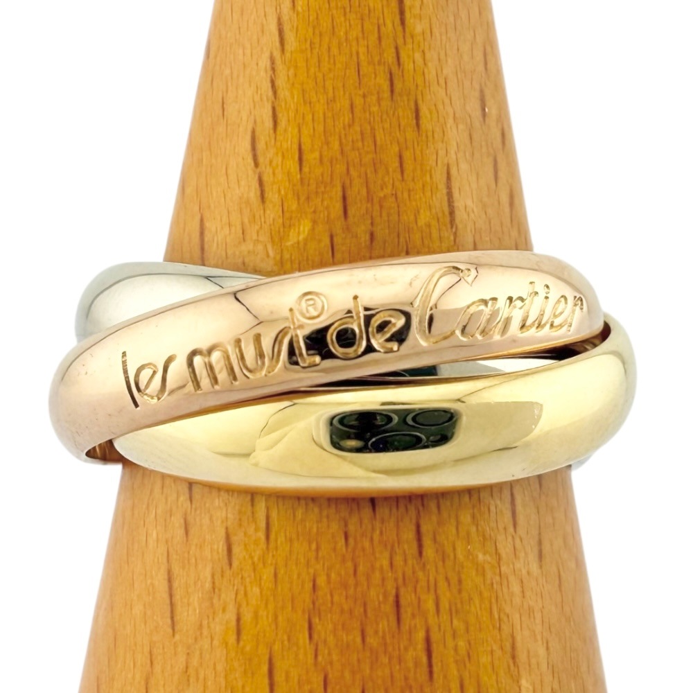 カルティエ トリニティ リング 指輪 11.5号 18金 K18イエローゴールド CARTIER 中古 美品