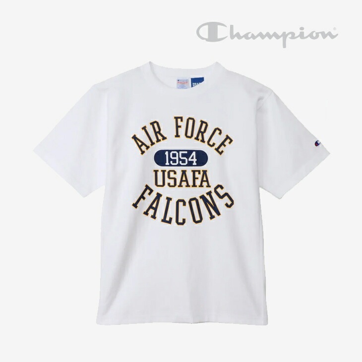 リバース ウィーブ ショートスリーブ Tシャツ USAFA/ホワイトｘイエロー（C3D305）