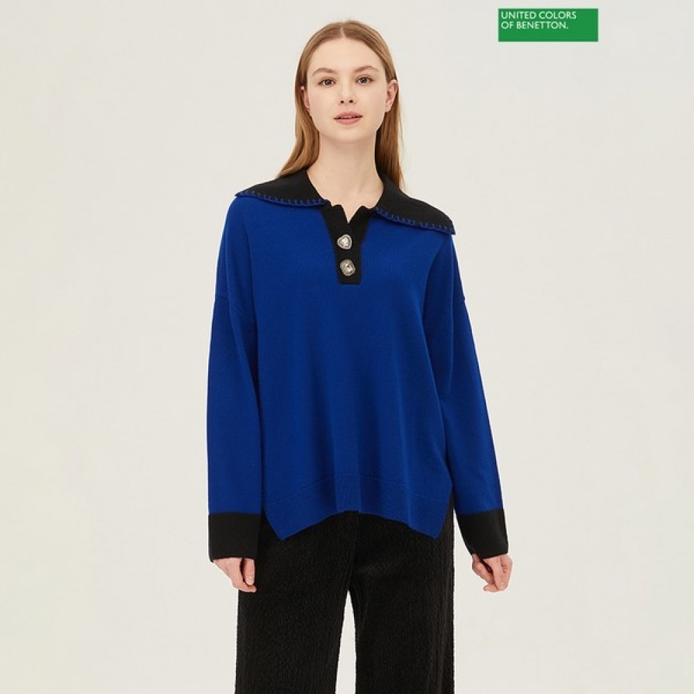 [ベネトン] ベネトンハッチカラニット BAKP07411