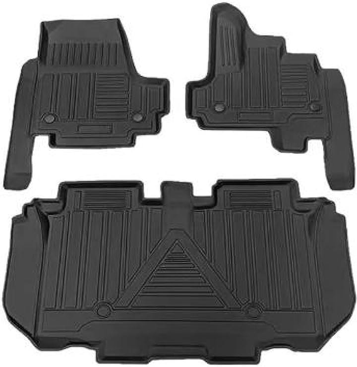 ホンダ 新型 N-BOX JF3 / JF4 5D立体 フロアマット/ラゲッジマット 専用設計 防水 滑り防止 軽量 撥水加工 ペット 傷/汚れ 保護(ブラック, フロアマット)