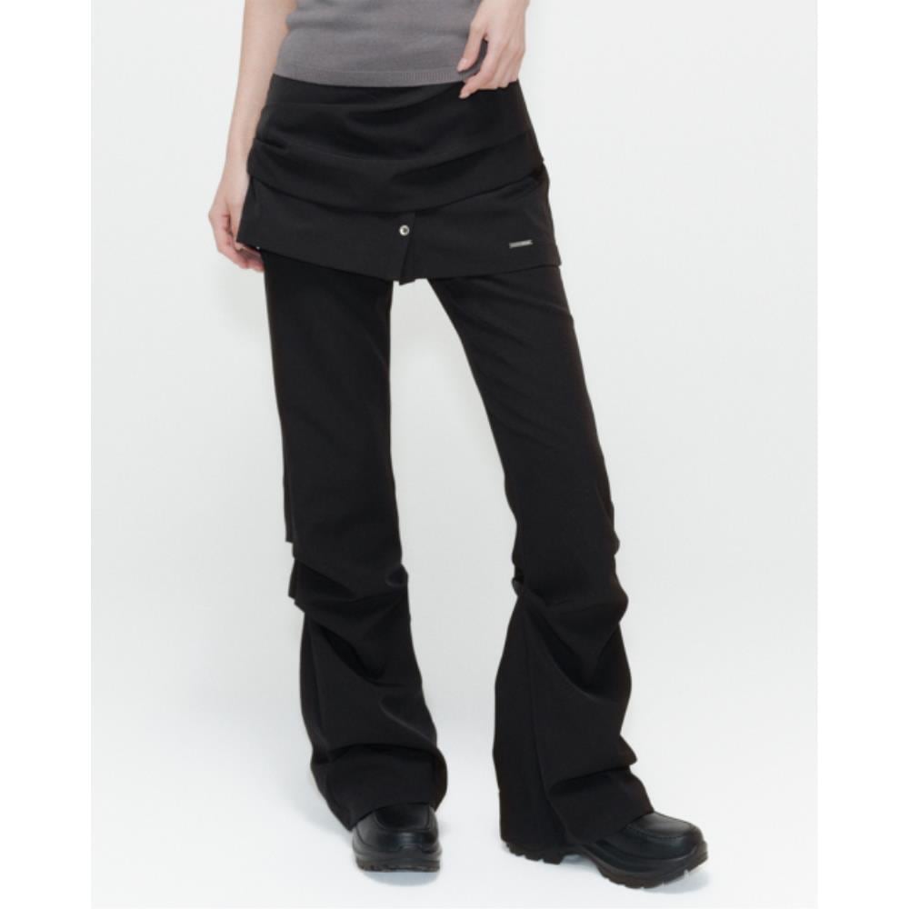 パンツ MISEKI SEOUL Draped shirt skirt pants MISEKI SEOUL Draped shirt skirt pants SET BLACK MSK251PT 【公式通販】