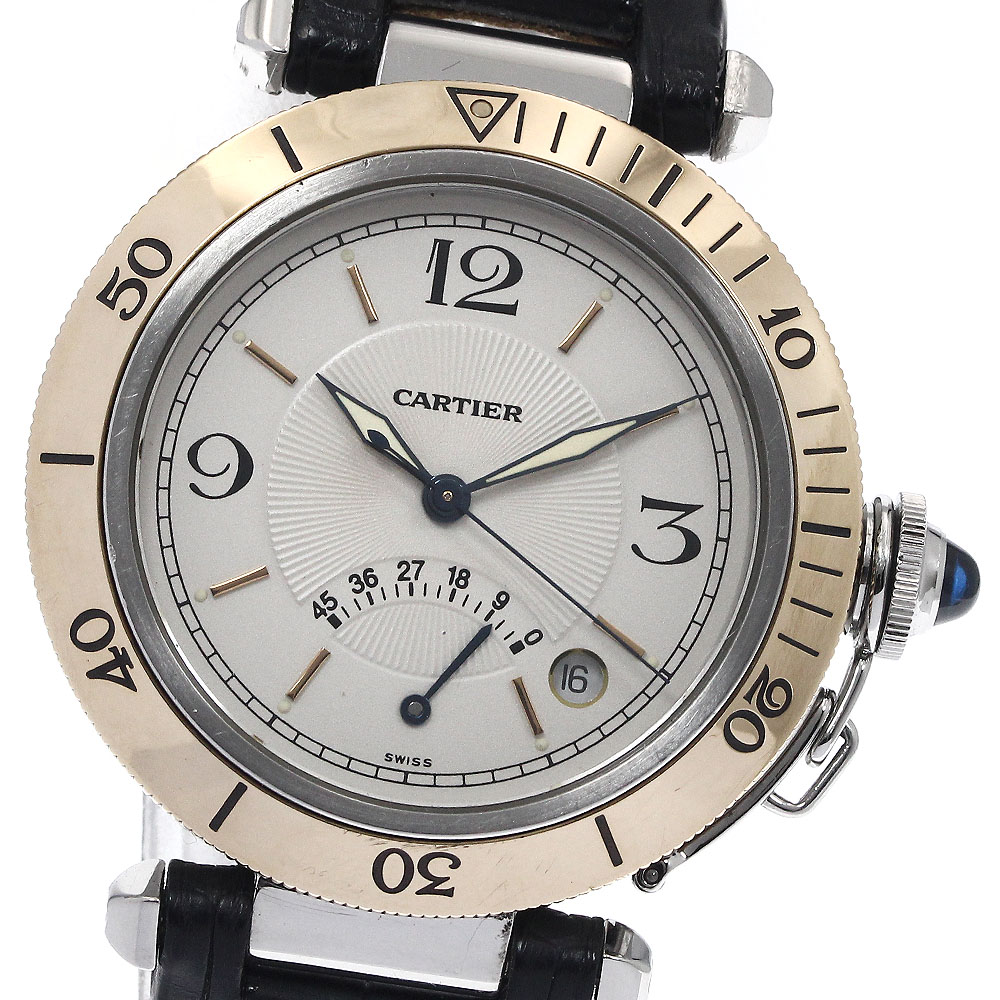 カルティエ CARTIER W3101255 パシャ 38ｍｍ パワーリザーブ YGベゼル 自動巻き メンズ _902482【中古】