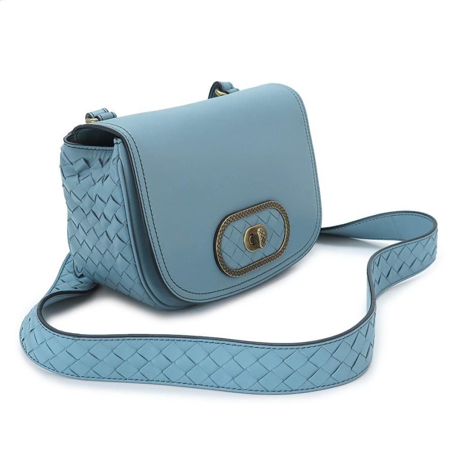 訳あり ショルダーバッグ レディース 550436 V1EED 4712 クロスボディバッグ ポシェット イントレチャート レザー ブルー系