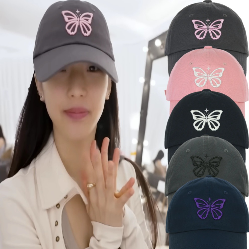 BABYMONSTER ルカ 着用/VINTAGE BUTTERFLY BLINK BALL CAP/ユニセックス