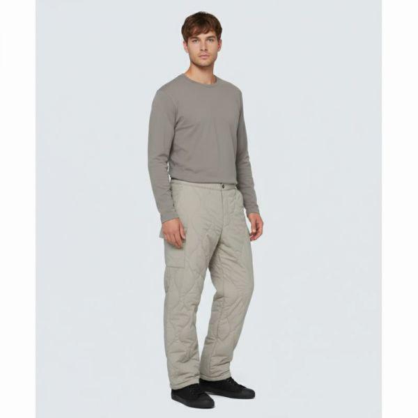 SNOWPEAK APPAREL リサイクルキルティングパンツ S24WUFPT02 ベージュグレー