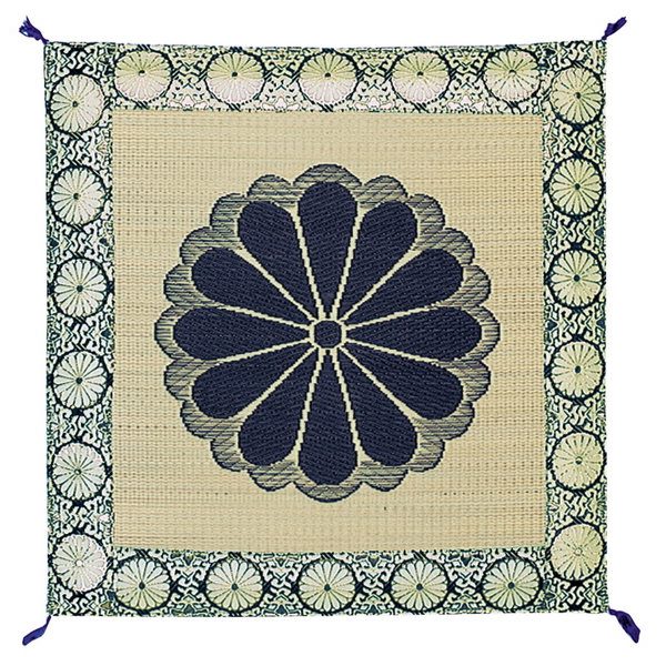 御前座布団 仏壇用座布団 国産い草 王朝 夏用 ざぶとん お盆 法事 法要 仏前 正方形 70x70cm