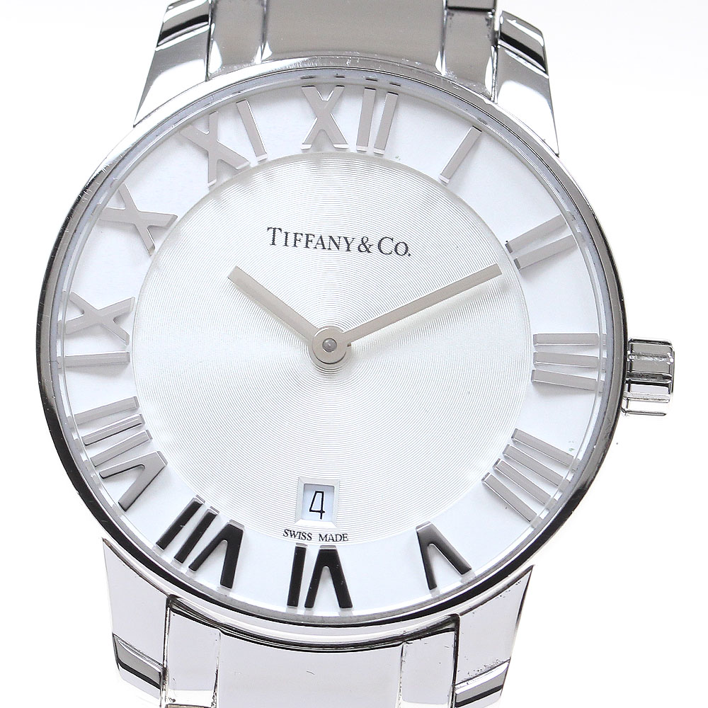ティファニー TIFFANY&Co. 34875995 アトラス 2ハンド デイト クォーツ レディース 良品 保証書付き_862302【中古】