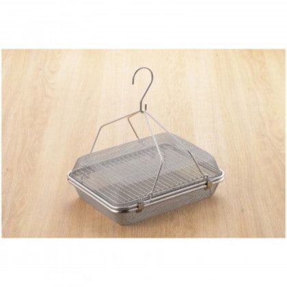 暮らし良い道具 ステンレス角型干しかご2段 YJ3860
