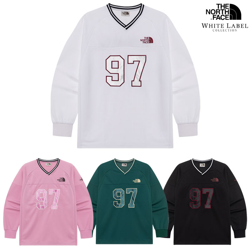 韓国正規品 [新作] ユニセックス TNF CREW L/S TEE 長袖 Tシャツ・カットソー ロングスリーブTシャツ [4カラー] 韓国ファッション デイリー