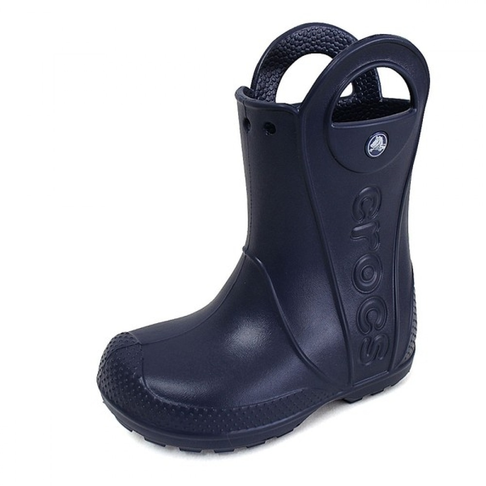 [クロックスシューズ] クロックスキッズ Handle It 幼児用子供用レインブーツレインブーツ雨季ネイビー 211056-410
