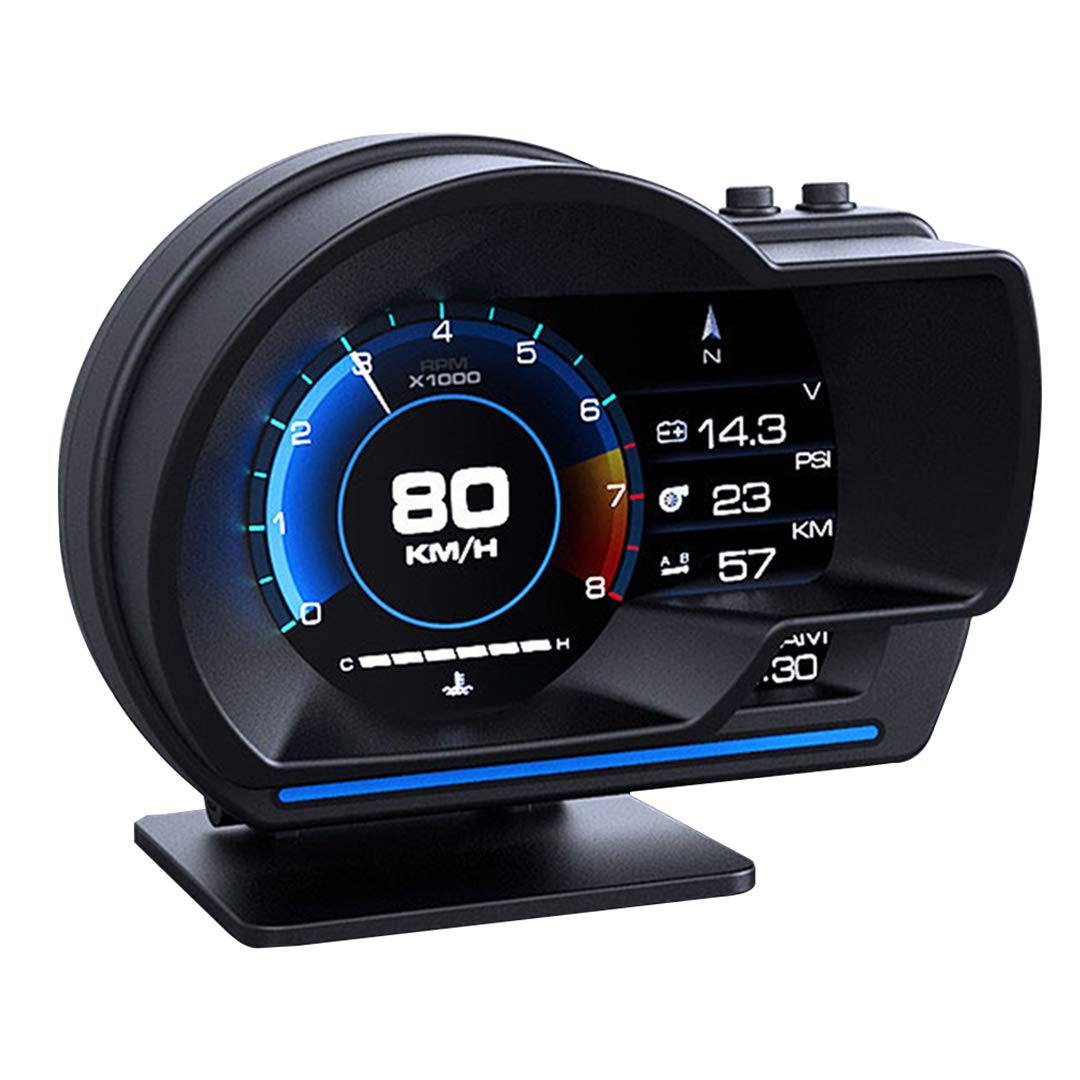 ヘッドアップディスプレイ スピードメーター ACECAR OBD2+GPSモード タコメーター 故障診断 ECUのデータを読み取る 表示改良 警告機能付き