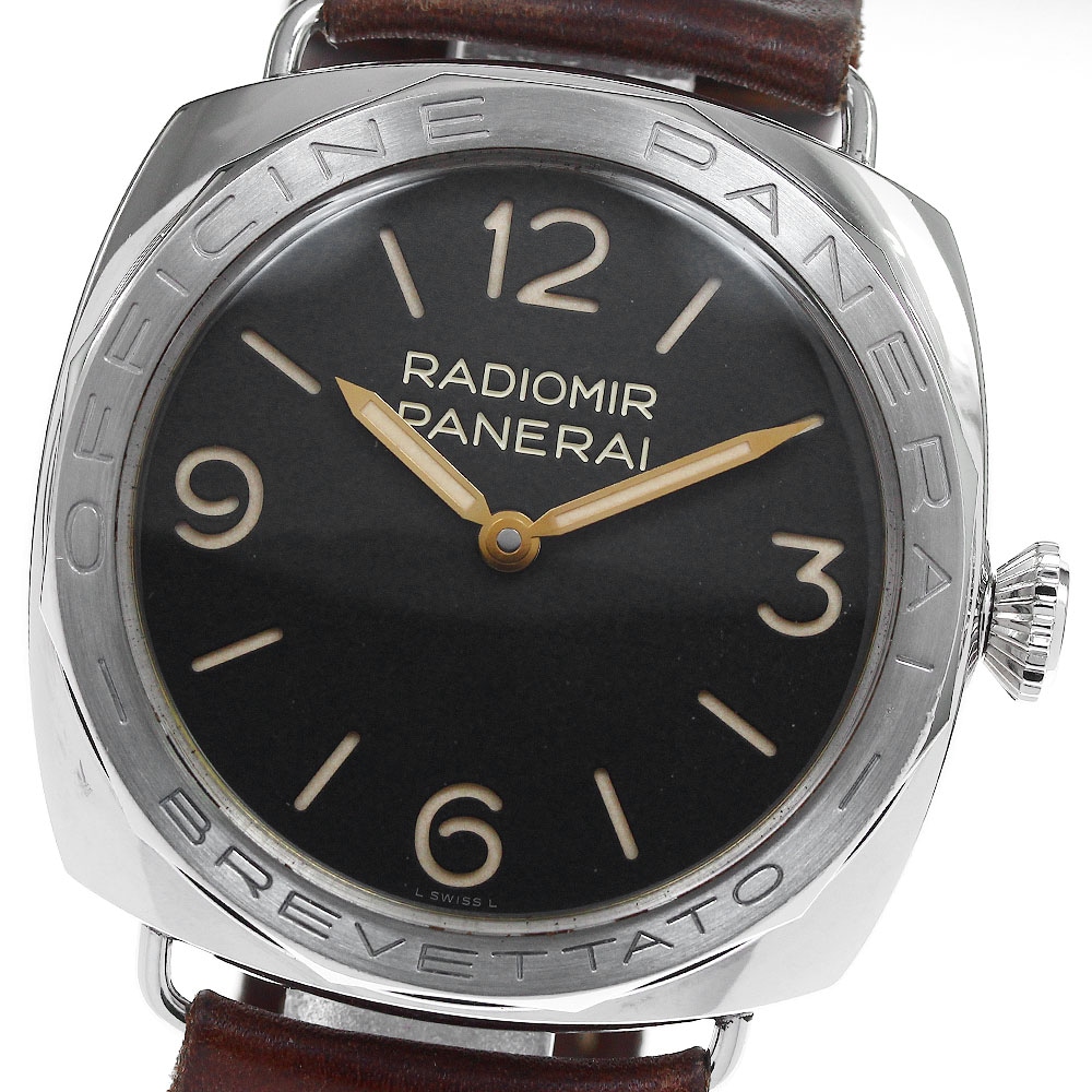 パネライ PANERAI PAM00685 ラジオミール 3Days アッチャイオ 手巻き メンズ _816485【中古】