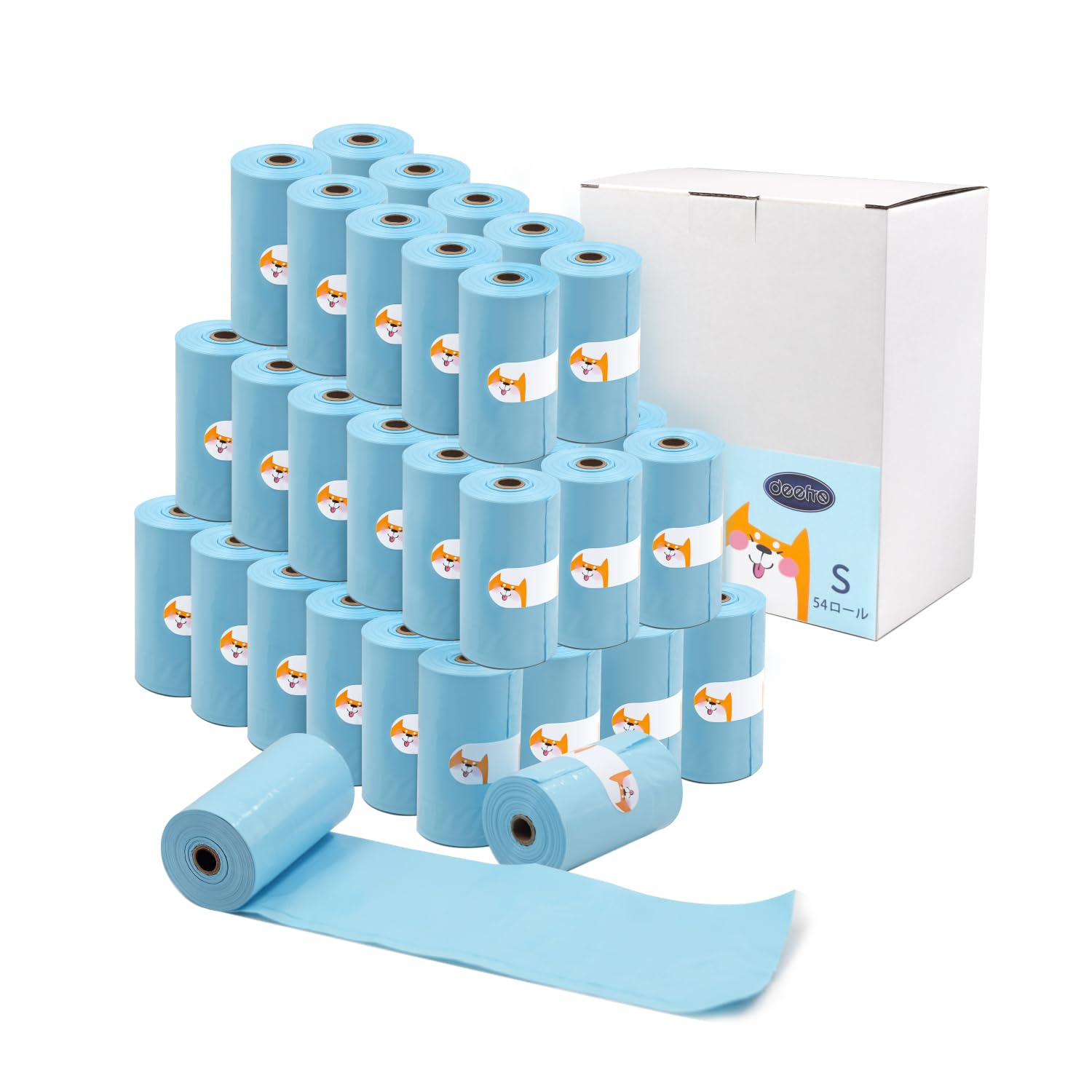 Deefre うんちが臭わない袋 810枚入 Sサイズ(22x33cm) 犬うんち処理袋 におわない袋 無香料 防臭袋 防臭ポリ袋 フン処理袋 お散歩マナー袋 お出かけ 車内 猫砂用 厚さ0.02mm