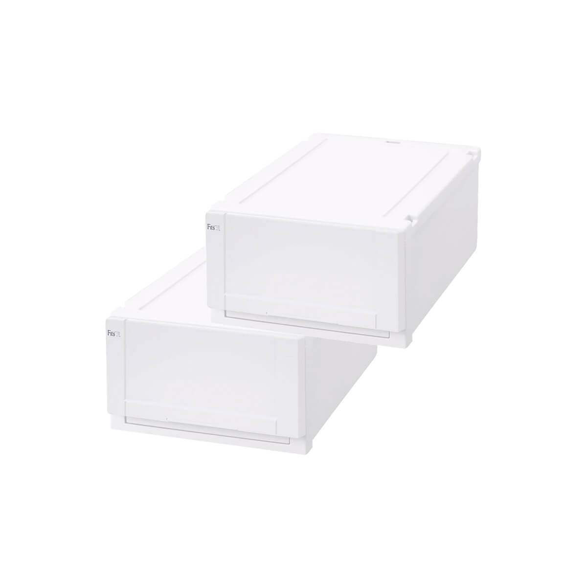 天馬 3520-2P/WH(UNIT55) 【2個セット】フィッツユニットケース（3520×2個セット・ホワイト） 35202PWHUNIT55
