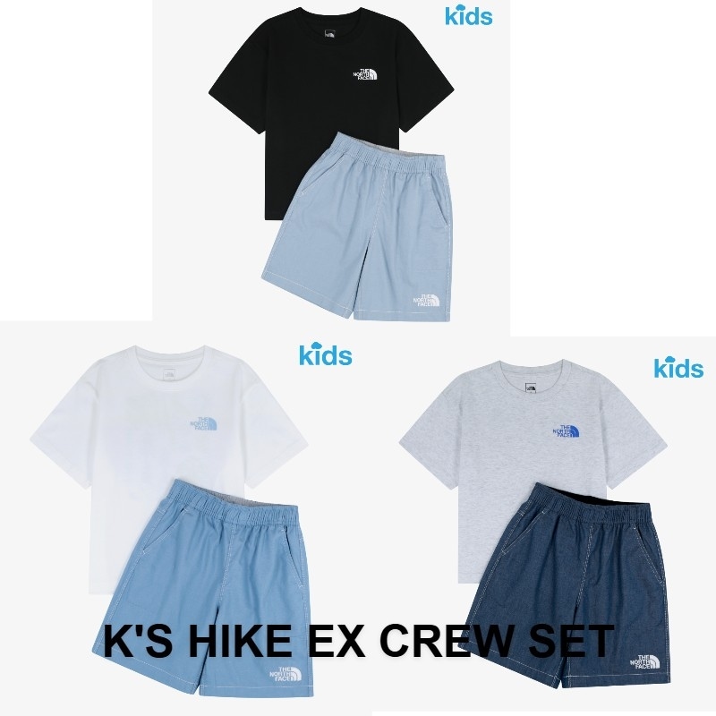 韓国正規品保証 関税負担なしNT7US22S KS HIKE EX CREW SETイリー 基本 着装 男子 女子 人気 韓国 ファッション 男女共用 アウトドア