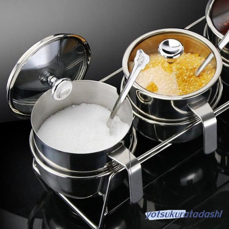 調味料入れ 調味料容器 ストッカー 収納ケース キッチン収納 調味料ラック 保存容器 スパイスボトル　塩 胡椒 香辛料 砂糖 醤油2（個）ごとに11 O円き
