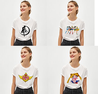 Qoo10 Guqi セーラームーン 夏tシャツの レディース服