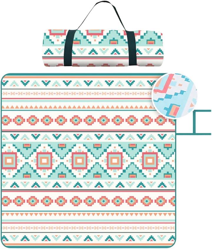 便利 レジャーシート 大判 厚手 200x200 防水 ピクニックシート 洗濯可 大人4人～6人用 3層構造 軽量(アクス 200x200, 200 x 200 cm (正方形)) 4,351円