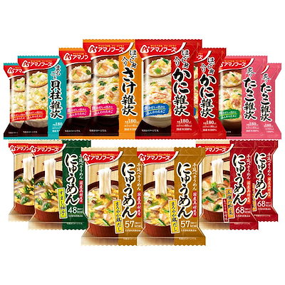 フリーズドライ 雑炊 にゅうめん 7種14食 詰め合わせ...のサムネイル