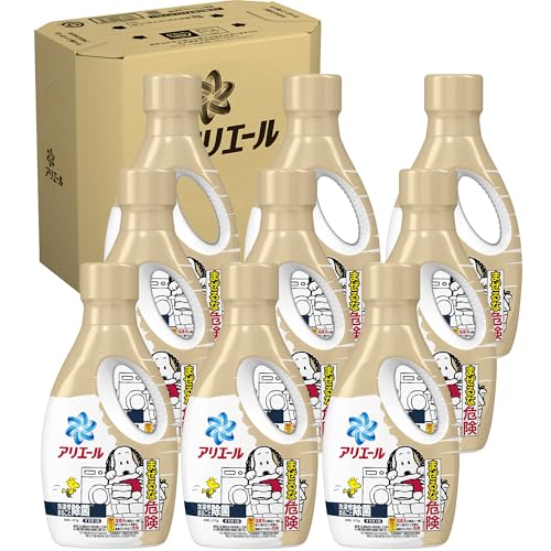 アリエール 洗濯洗剤 液体 洗濯槽まるごと除菌 スッキリひかえめな香り スヌーピー限定コラボ 本体 660g×9本 [ケース品]