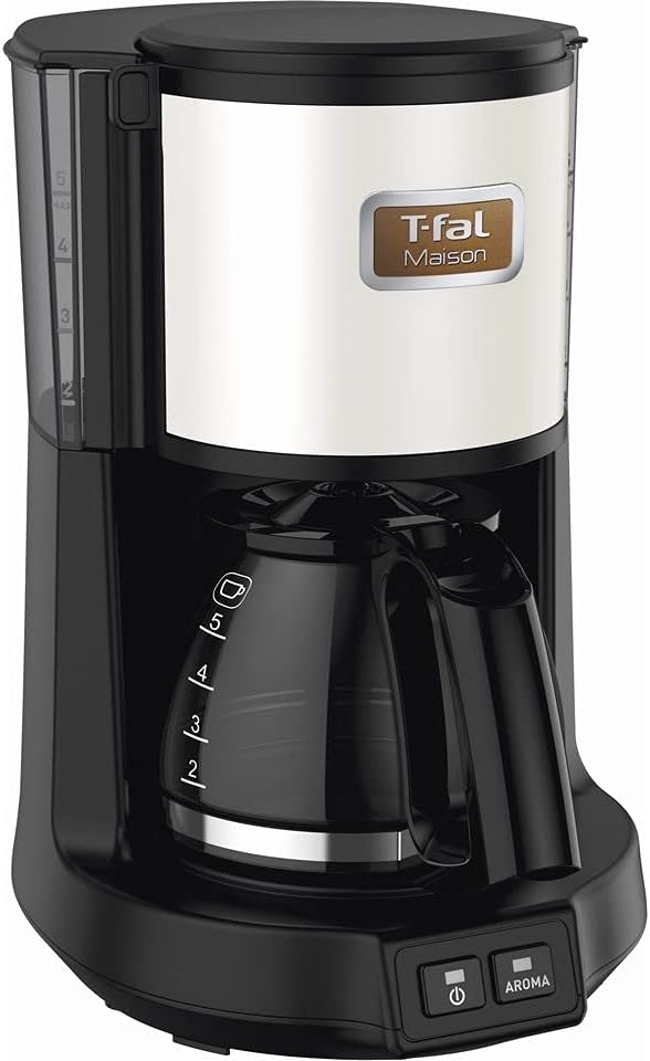 ティファール コーヒーメーカー 0.6L/5杯用 選べる2つのモード ペーパーレスフィルター ドリップ式 「コーヒーメーカー メゾン スノーホワイト」