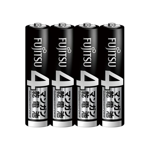 （まとめ）FDK 富士通 マンガン乾電池 単4形R03U（4S） 1セット（40本：4本x10パック）[x10セット]